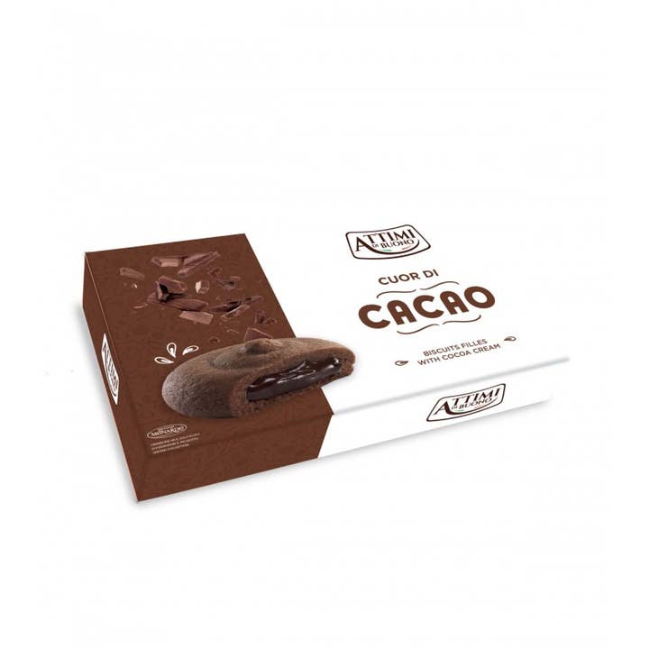 Cuore di cacao Cupid Artisanal stuffed biscuits gr 10 for wholesale by Calabria da Gustare