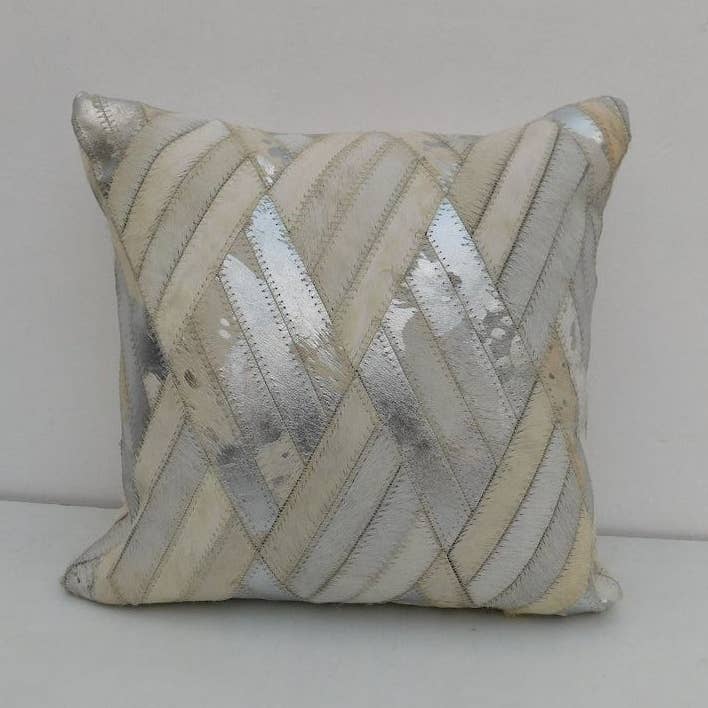 Moroccan Boho Delight Patchwork Leather Floor Cushion for wholesale by MLC