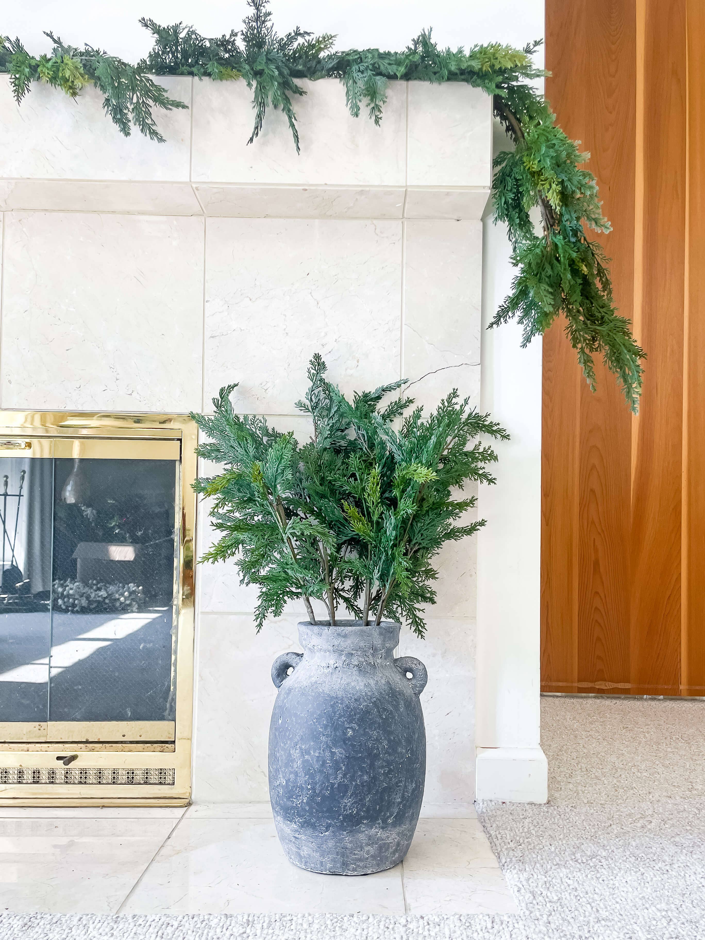 Hycroft Home Decor - Vente Décoration de Noël - Tige de Noël en faux cyprès Real Touch 28"6