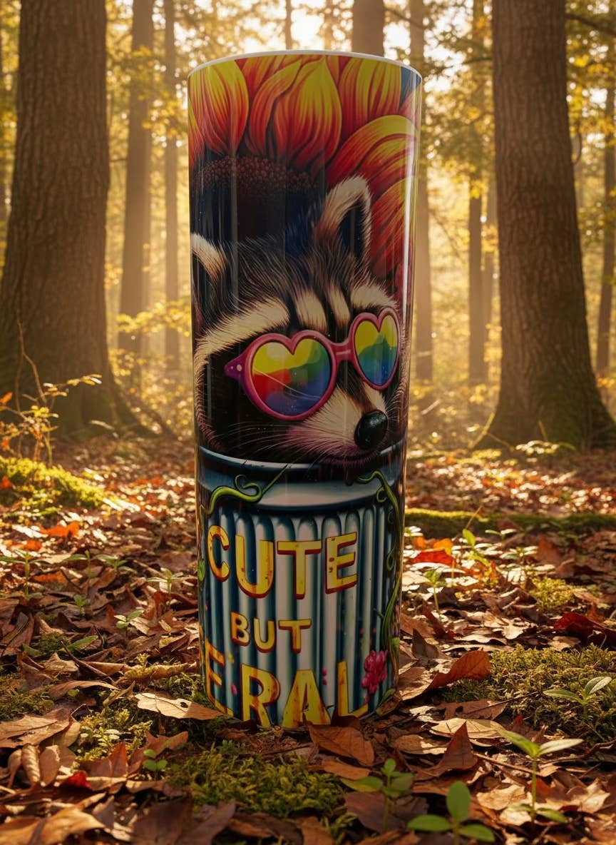 Smiles & Styles Boutique - Wholesale Insulated Mug/Tumbler - Cute but Feral Tumbler