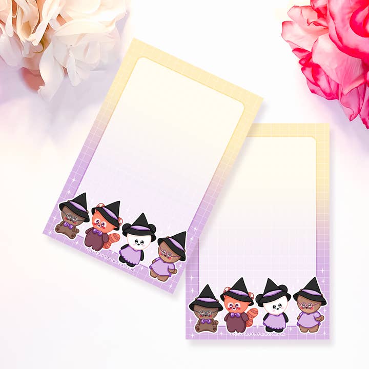 Halloween Venner 2022 Stor Memo Pad - Sød Papirvarer - for engroshandel hos Rosie Art Studio