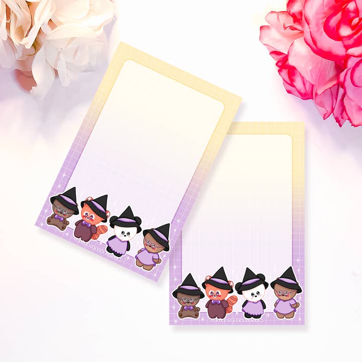 Halloween Friends 2022 groot memoblok - schattig briefpapier - voor wholesale door Rosie Art Studio