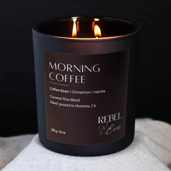 Morgenkaffe - Duftlys med efterårsduft for engroshandel hos Rebel and Eve Candle Company