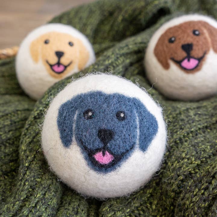 Friendsheep - Wholesale Dryer Balls - Happy Dogs Eco Wool Dryer Balls - Mix of 3 colors