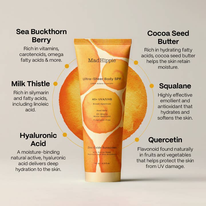 Mad Hippie - Wholesale SPF Moisturizer - Ultra Sheer Body SPF 40 - Suncare1