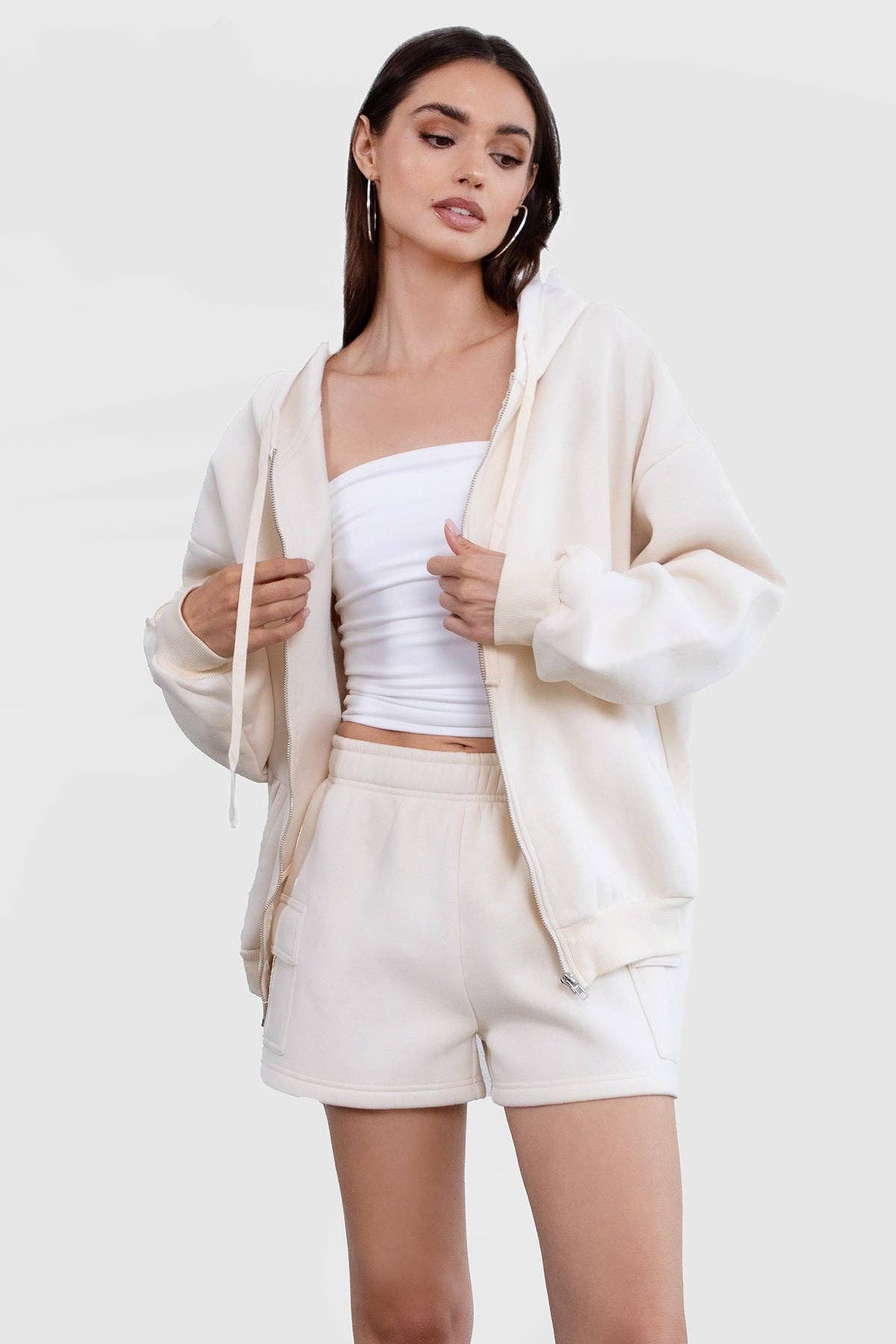 TICTOC - Wholesale Hoodie - Women's - Plus Size Oversized Loose Fit Hoodie TH29489X38