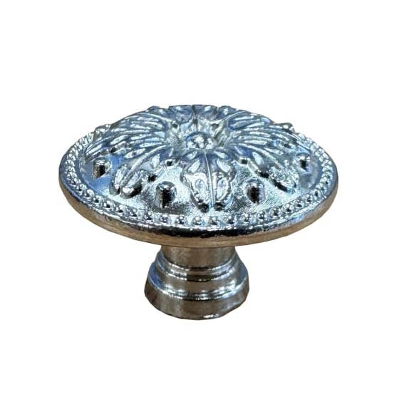 Decorative Silver Drawer/Cabinet Knob for wholesale by McGowan & Rutherford Ltd