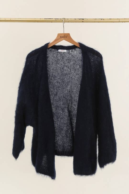 NAÏS PARIS - Venta al por mayor Cárdigan - Mujer - Cárdigan suelto de longitud media en 80 % kid mohair22