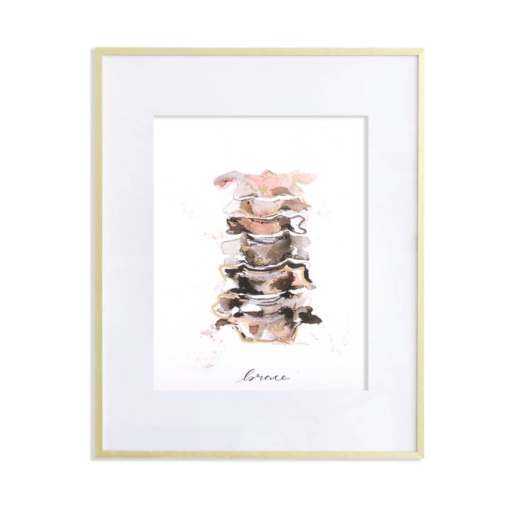 Whitney Winkler - Wholesale Art Print - Brace Anatomical Spine Print0