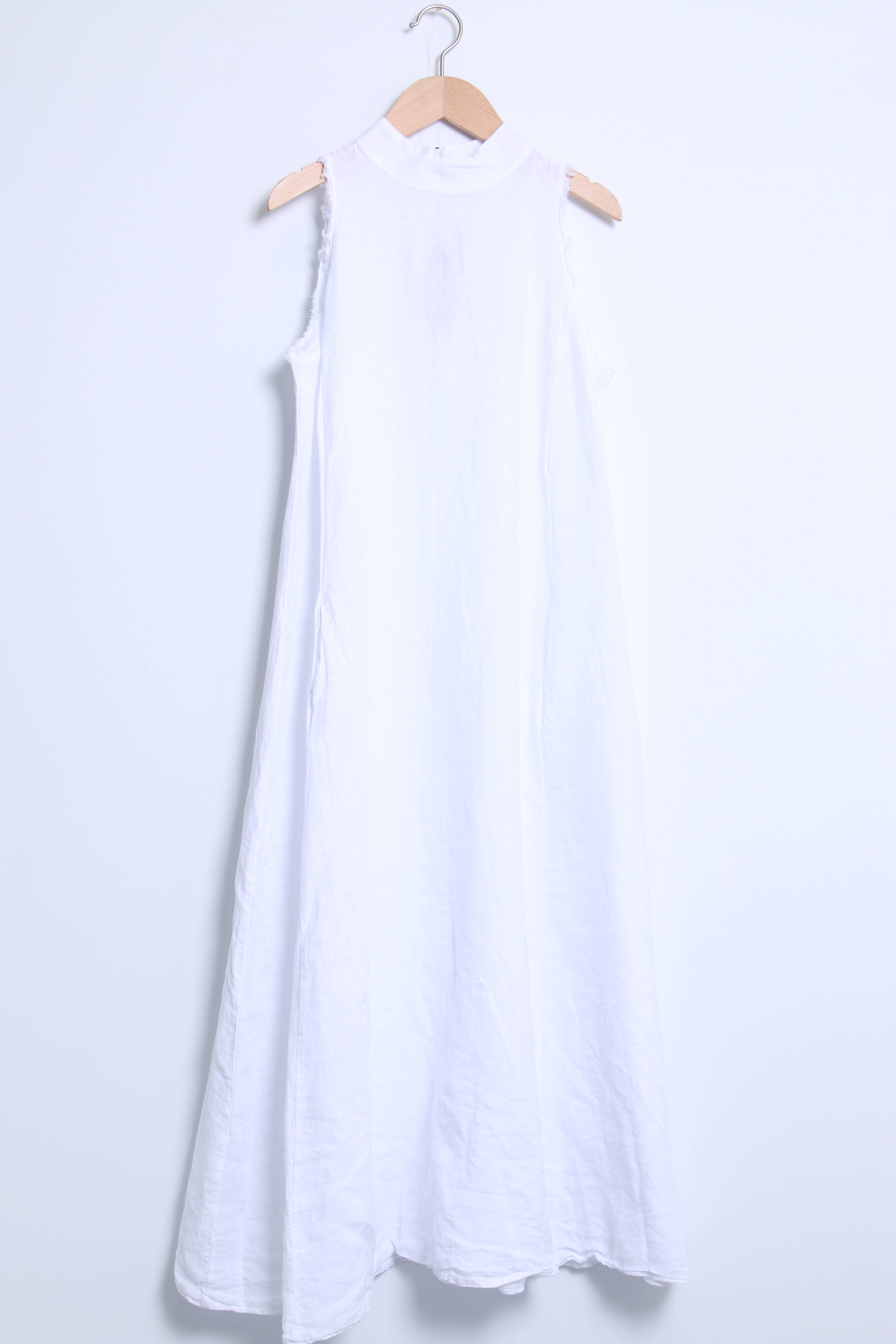 Shyloh - Vente Robe – femme - Robe longue et large en lin à col montant 1497711