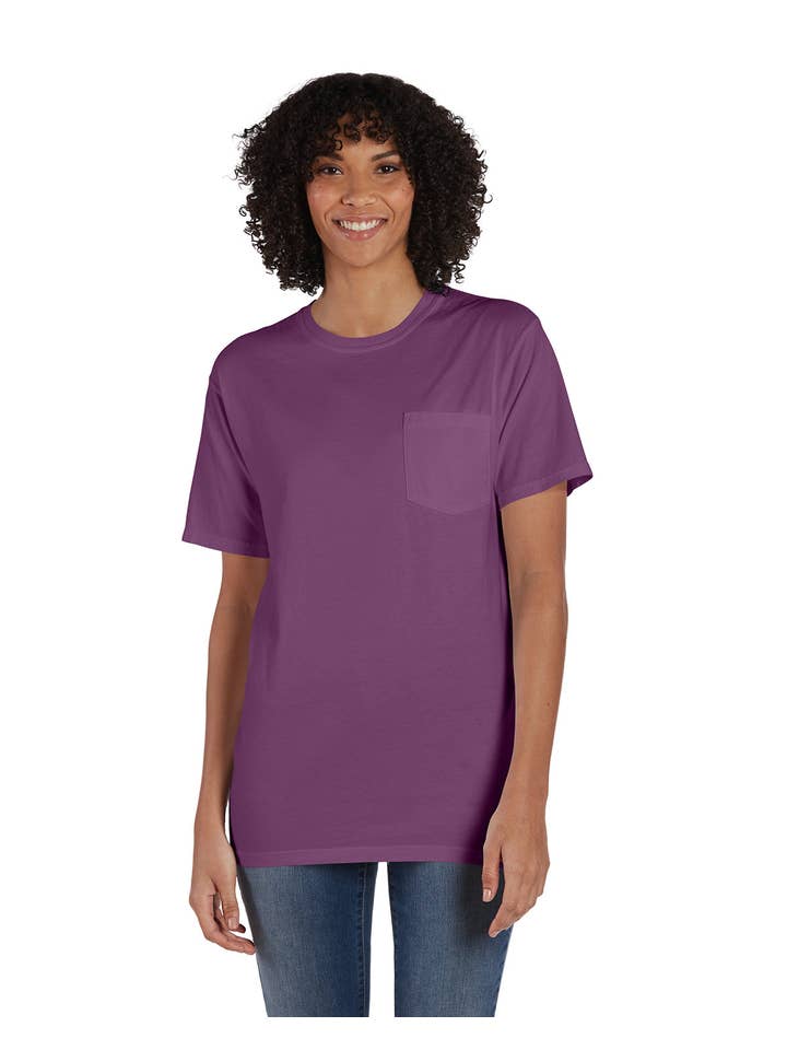 Total Apparel - Wholesale T-Shirt - Women's - ComfortWash by Hanes GDH150 - Garment-Dyed T-Shirt w/ Pocket12