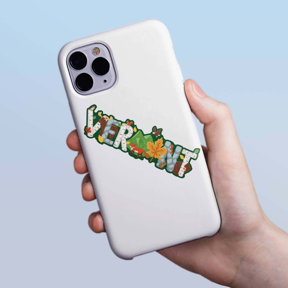 RetroPlanet - Wholesale Phone & Laptop Stickers - Vermont Whimsical Animals Mini Sticker 20 ct1