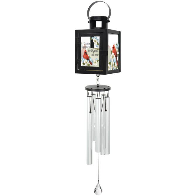Gift & Garden by Carson - Wholesale Wind Chime - "Cardinals Appear" Lantern Chime