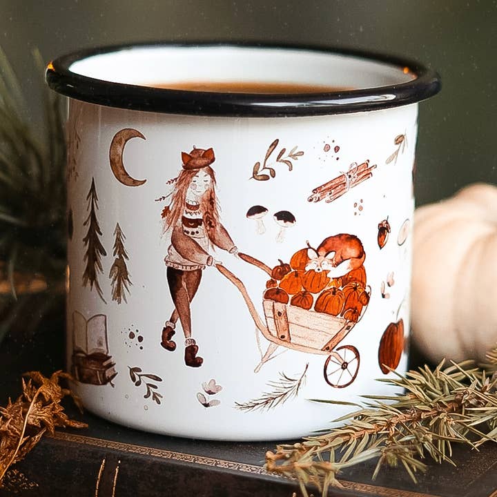 FuchsMaedchen - Wholesale Coffee Mug - Enamel Mug Autumn Love0