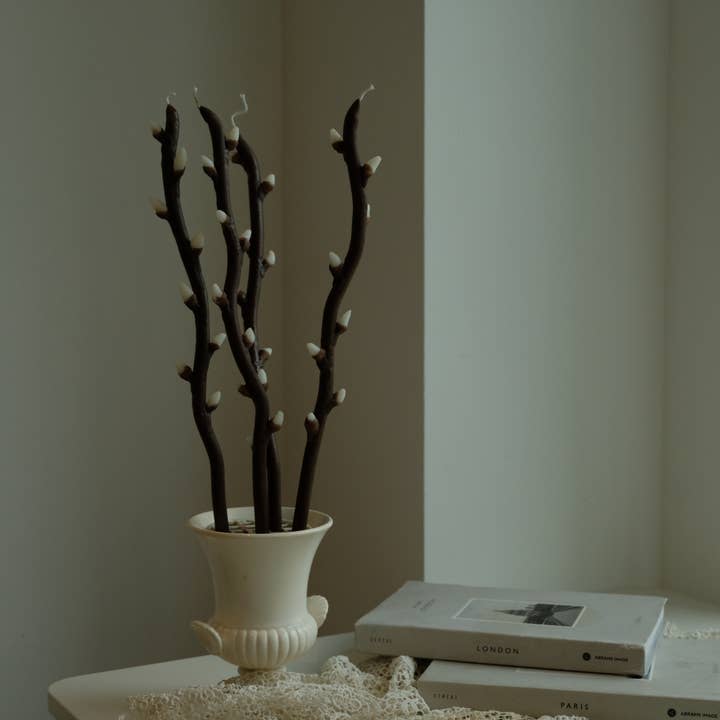 Pussy Willow Beeswax Candle for wholesale by Hormscent