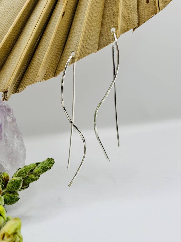 FLORA Tendril Threaders - Gold Filled or Sterling Silver for wholesale by Rachel Renee Jewelry