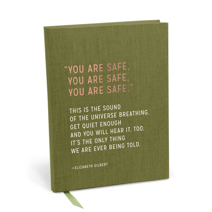 Elizabeth Gilbert You Are Safe Journal for wholesale by Em & Friends UK