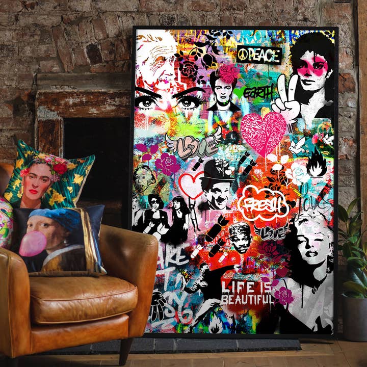 Ink & Drop - Wholesale Art Print - Graffiti Wall Urban Art Print3