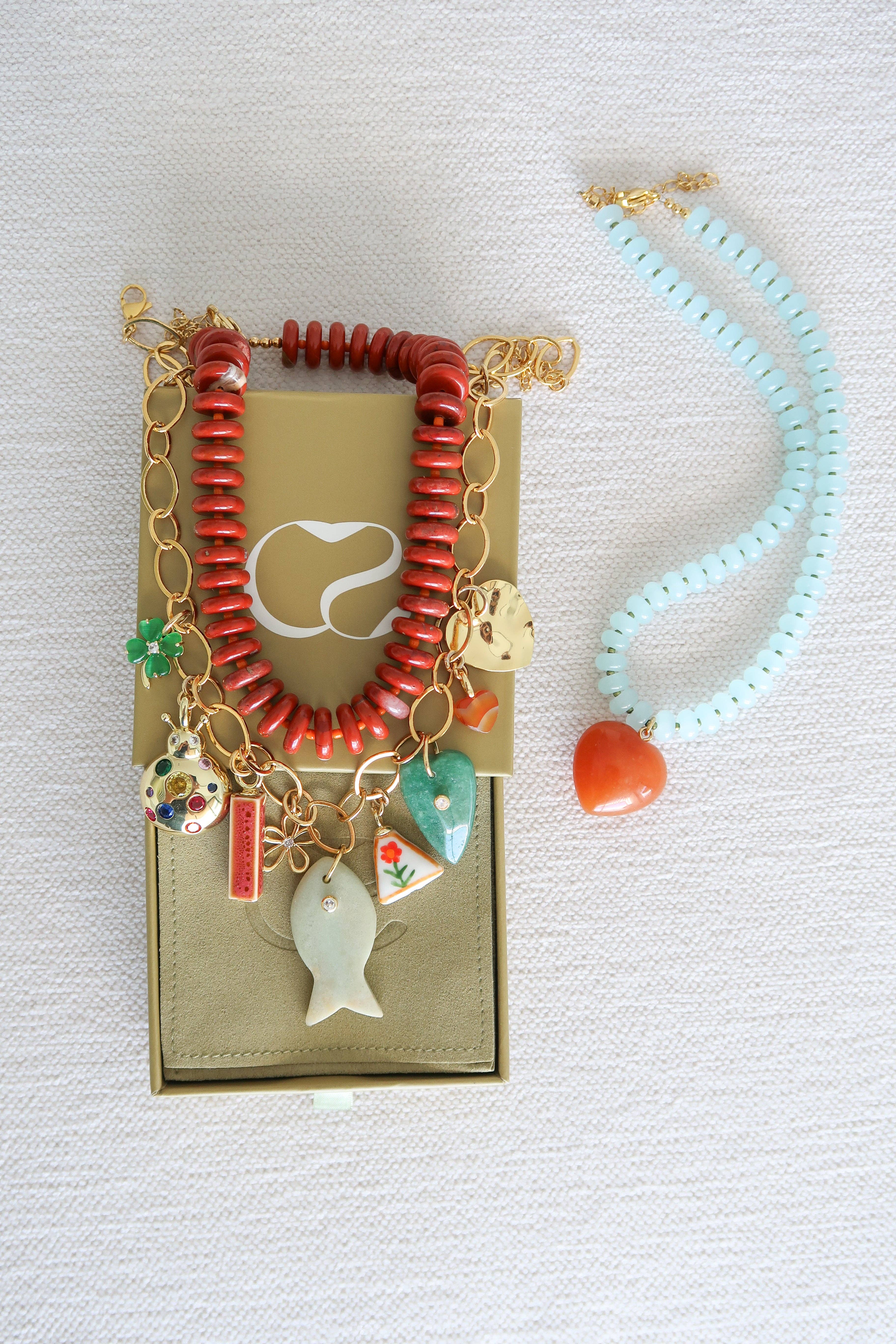 Cara O Sello Brand - Wholesale Pendant/Charm Necklace - The Opalite Lover2