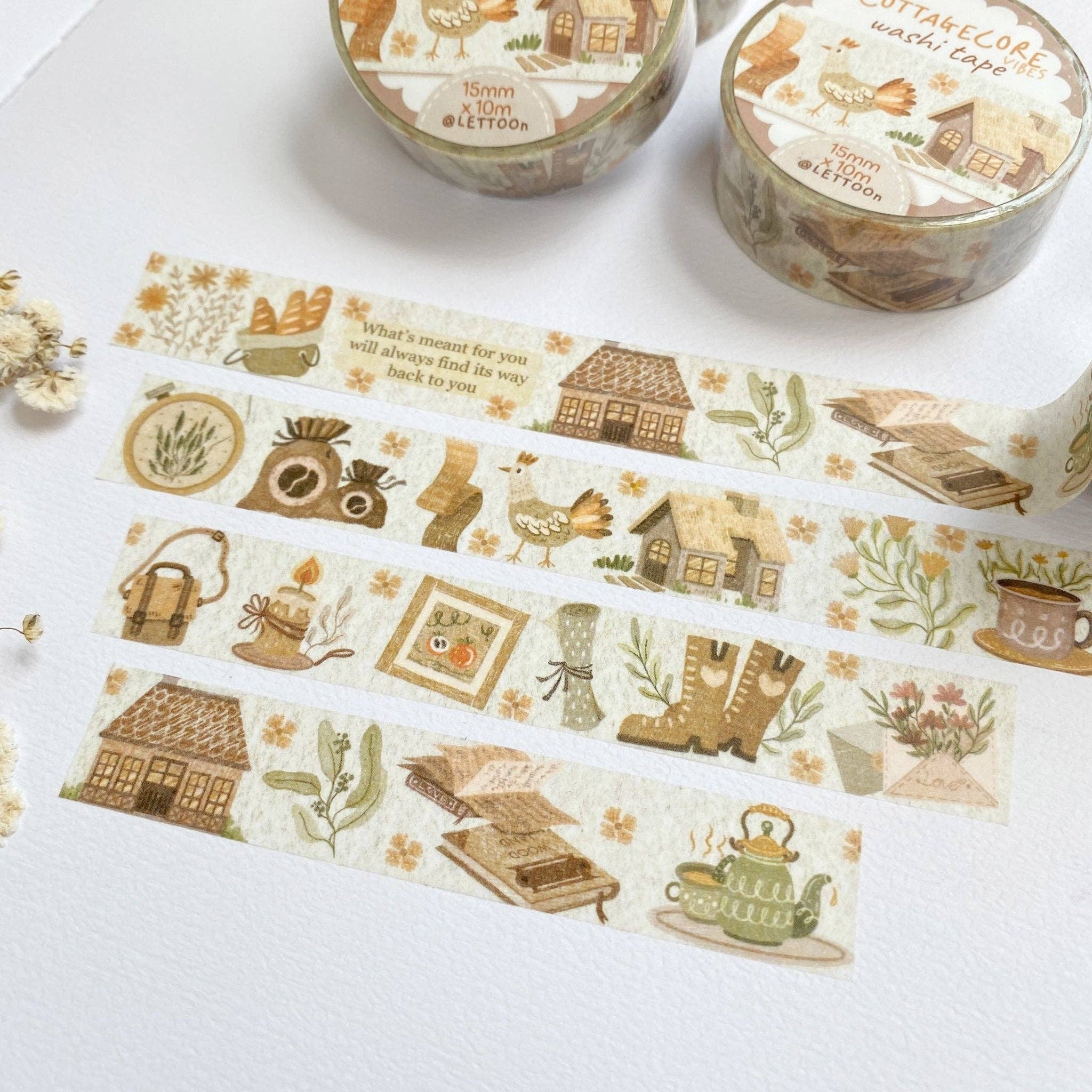 Lettoon – Großhandel Washi-Tape – Washi-Tape – Cottagecore-Vibes1
