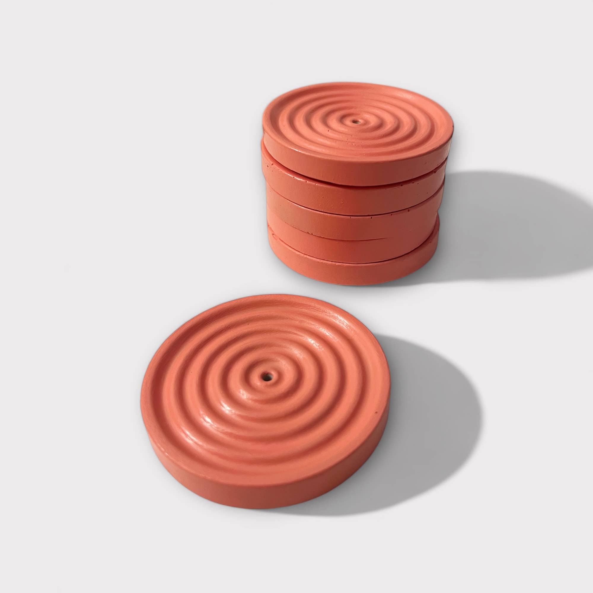 Fire and Moth Co - Wholesale Incense Holder - Colorful Concrete Round Mini Incense Holder Gift Home Decor6