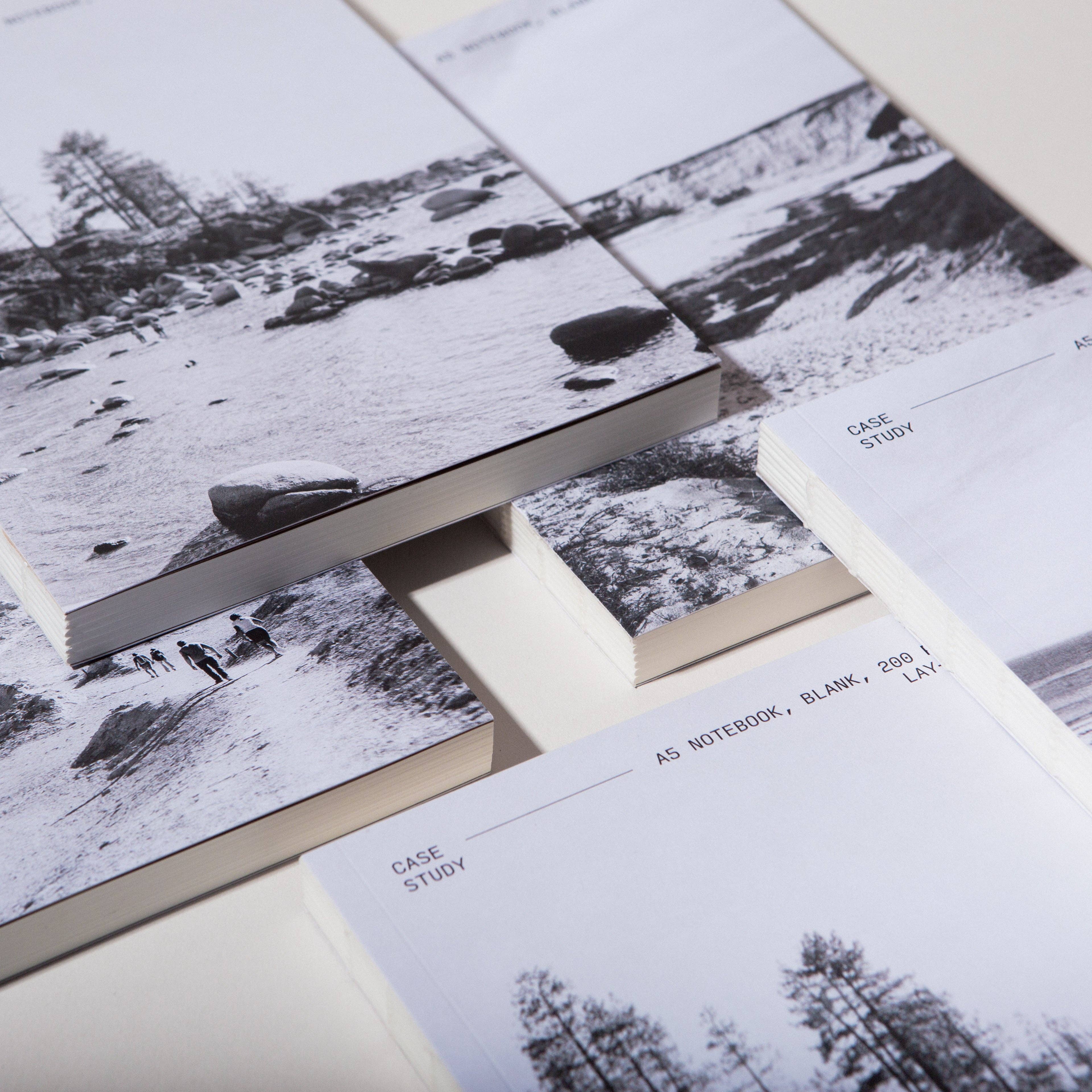 Case Study - Wholesale Notebook - Minimal Layflat Notebook – A5 Blank Journal with Exposed Binding & Photo Cover of the Desert7