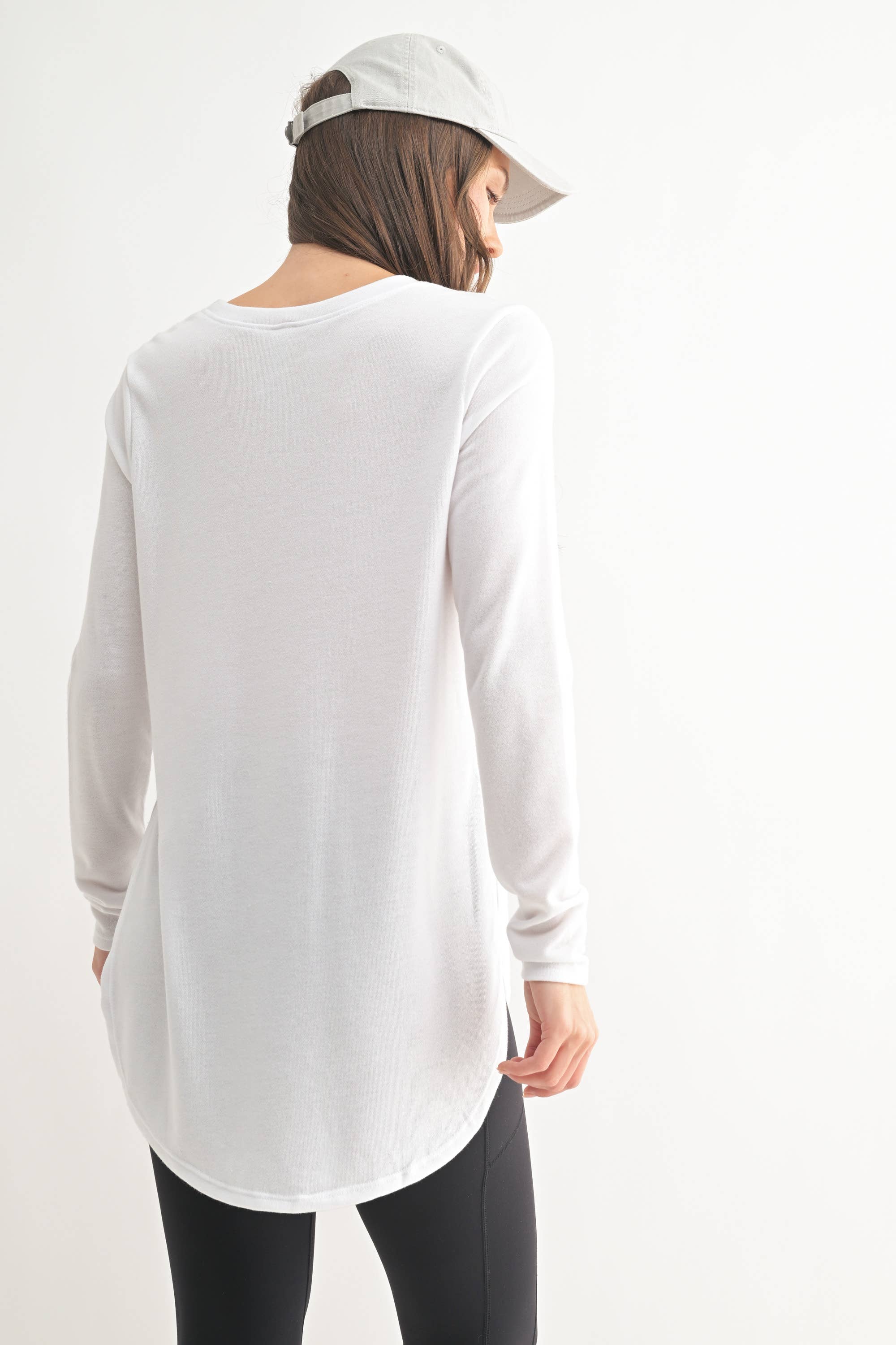 Mono B - Wholesale Tunic - Women's - Long Sleeve Flow Top with Side Slit20