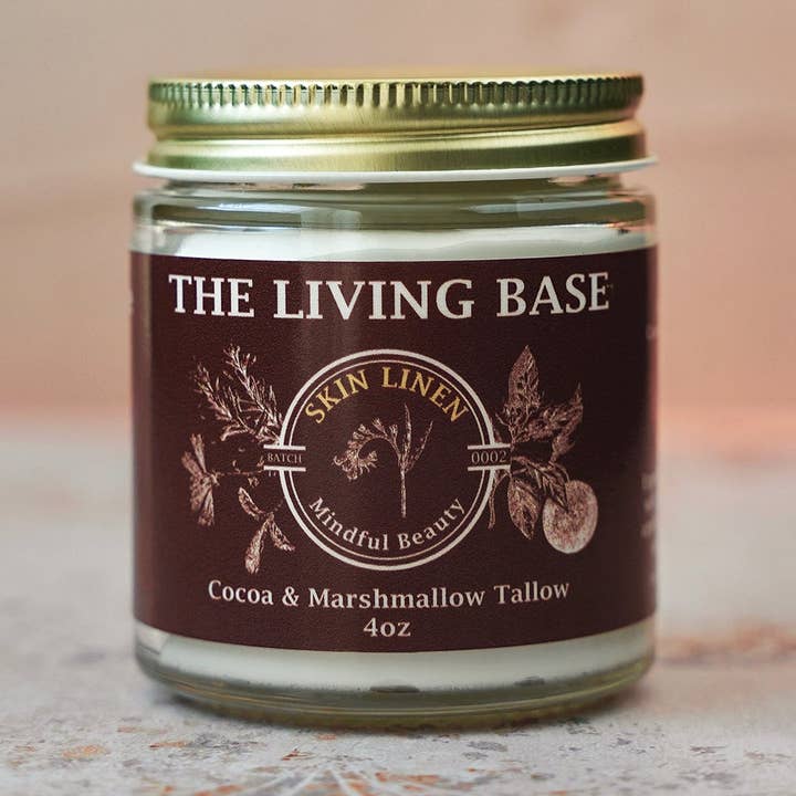 CRÈME DE SUIF NOURRISSANTE ET HYDRATANTE AU CACAO ET GUIMAUVE pour la vente par Skin Linen
