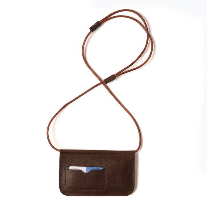 Keecie - Wholesale Phone Wallet - Women's - Phonebag, Hang On, Dark Brown used look6