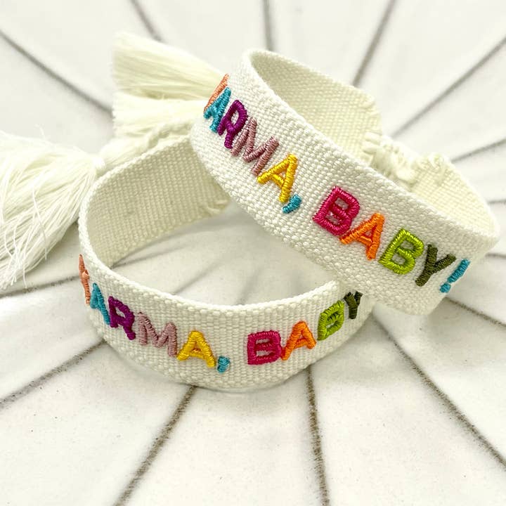 Parsley & Pepper - Wholesale Woven/Braided Bracelet - KARMA, BABY! Statement bracelet woven, embroidered1