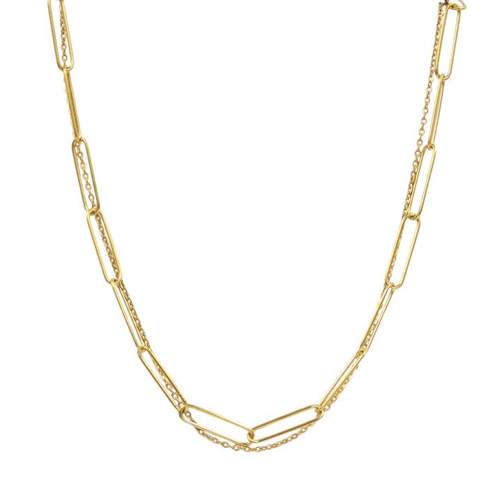 Sunday Girl by Amy DiLamarra - Vente Collier maille et chaîne - NK-422 | Collier à chaîne en trombone London
