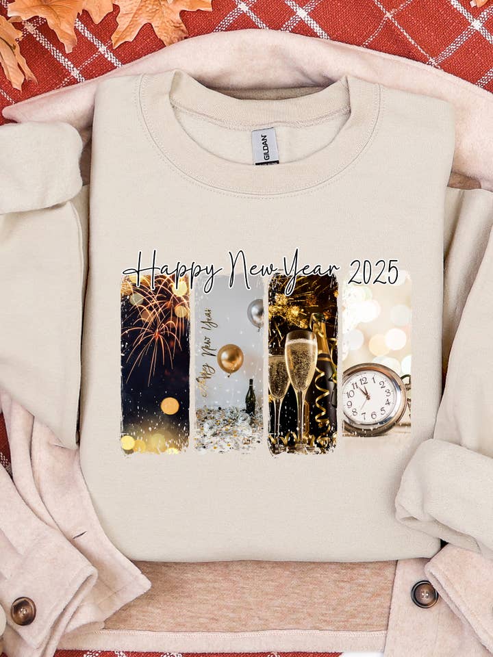 Gambi's Tees - Wholesale Graphic Sweatshirt - Women's - New Year 2025 Sweatshirt1