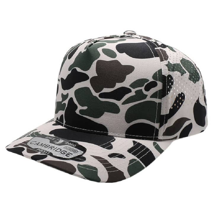 DOBBI - Venta al por mayor Gorra trucker - Unisex - Camo perforado de la vieja escuela2