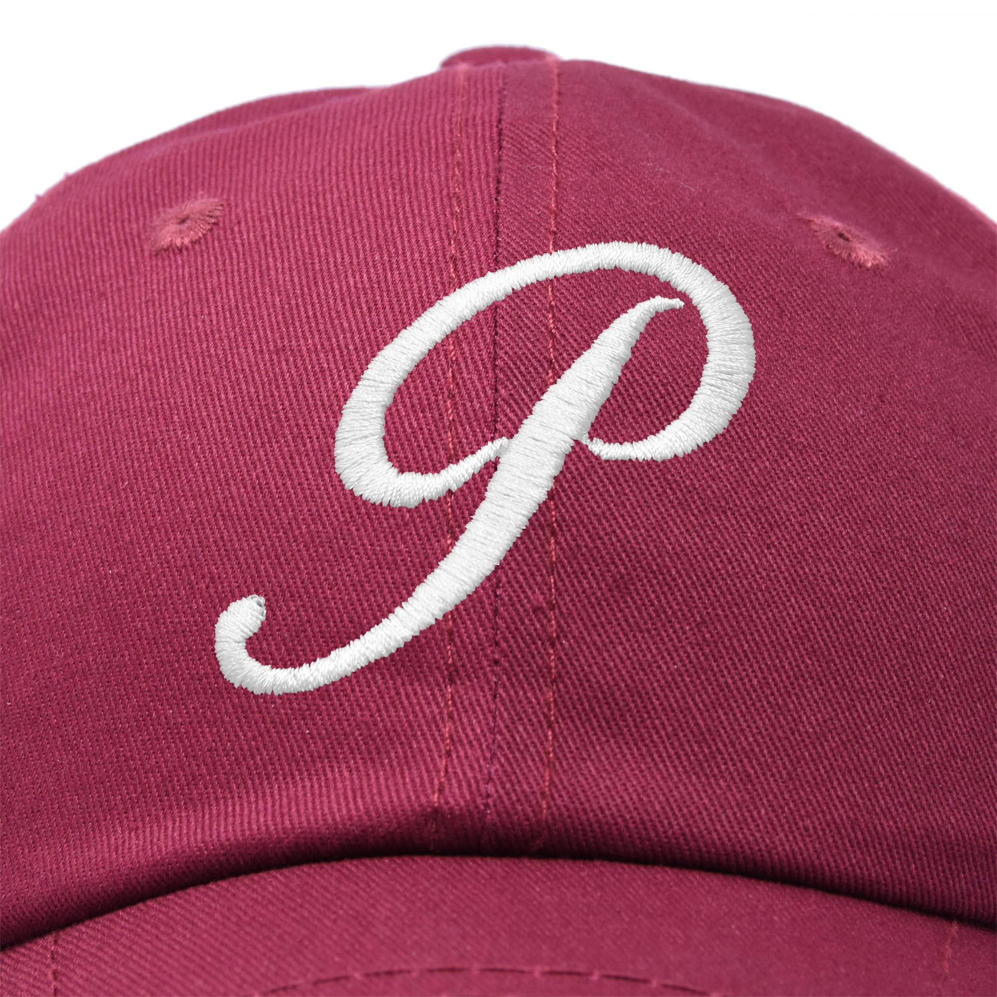 Dalix - Wholesale Baseball Cap - Women's - DALIX Initial Hat Letter P Womens Baseball Cap Monogram49