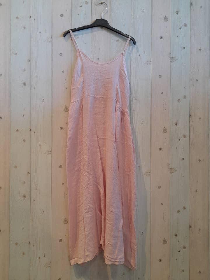 Linen & More - Wholesale Dress - Women's - REF 33195 100% LINEN STRAPPY DRESS
16