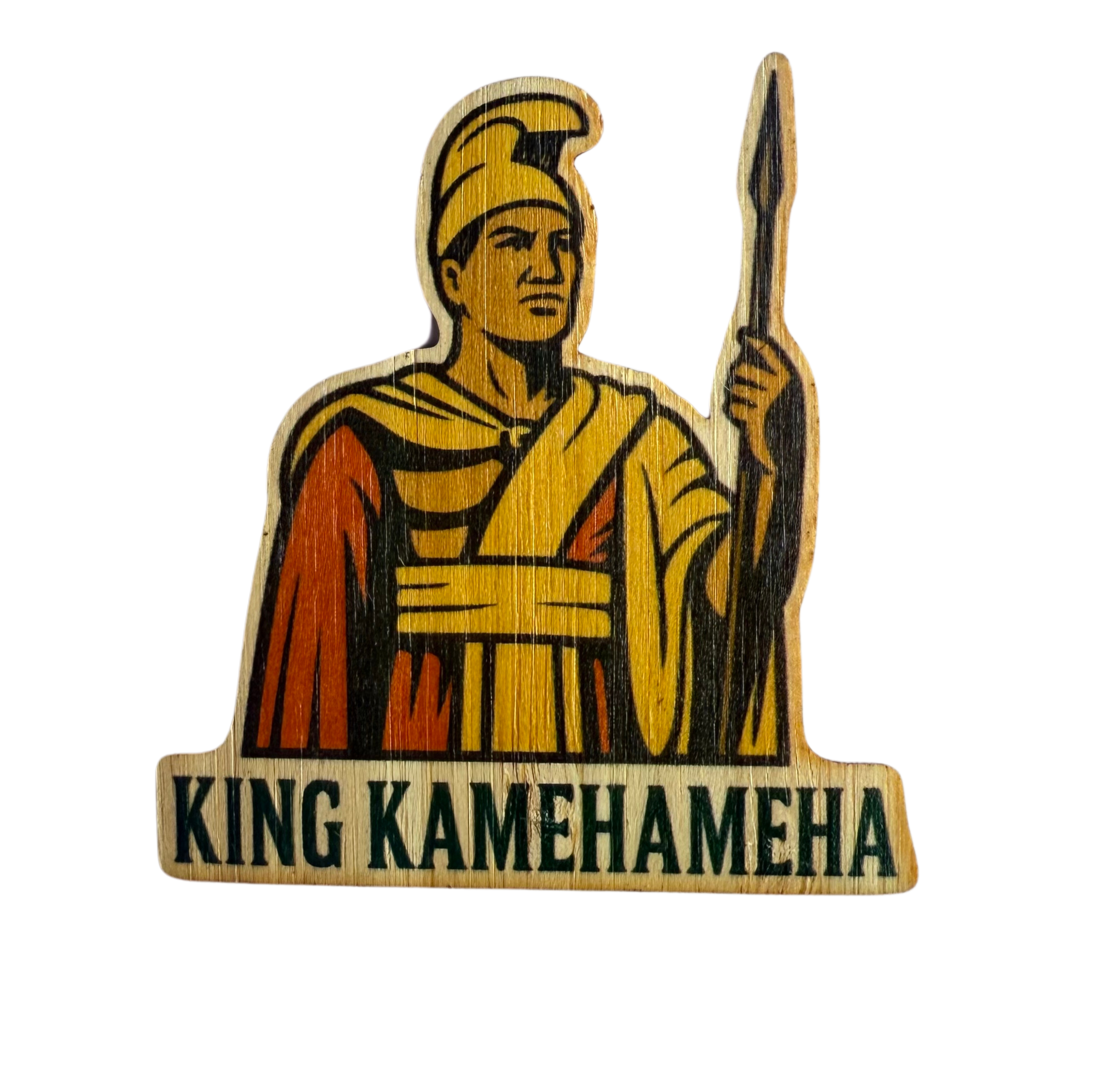 Bamboo Wood Stickers - Wholesale Sticker - King Kamehameha #20