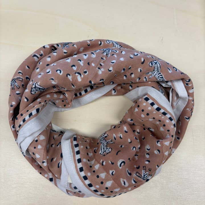 Maison Augustin - Wholesale Scarf - Women's - Adult Scarf Zebra Beige3