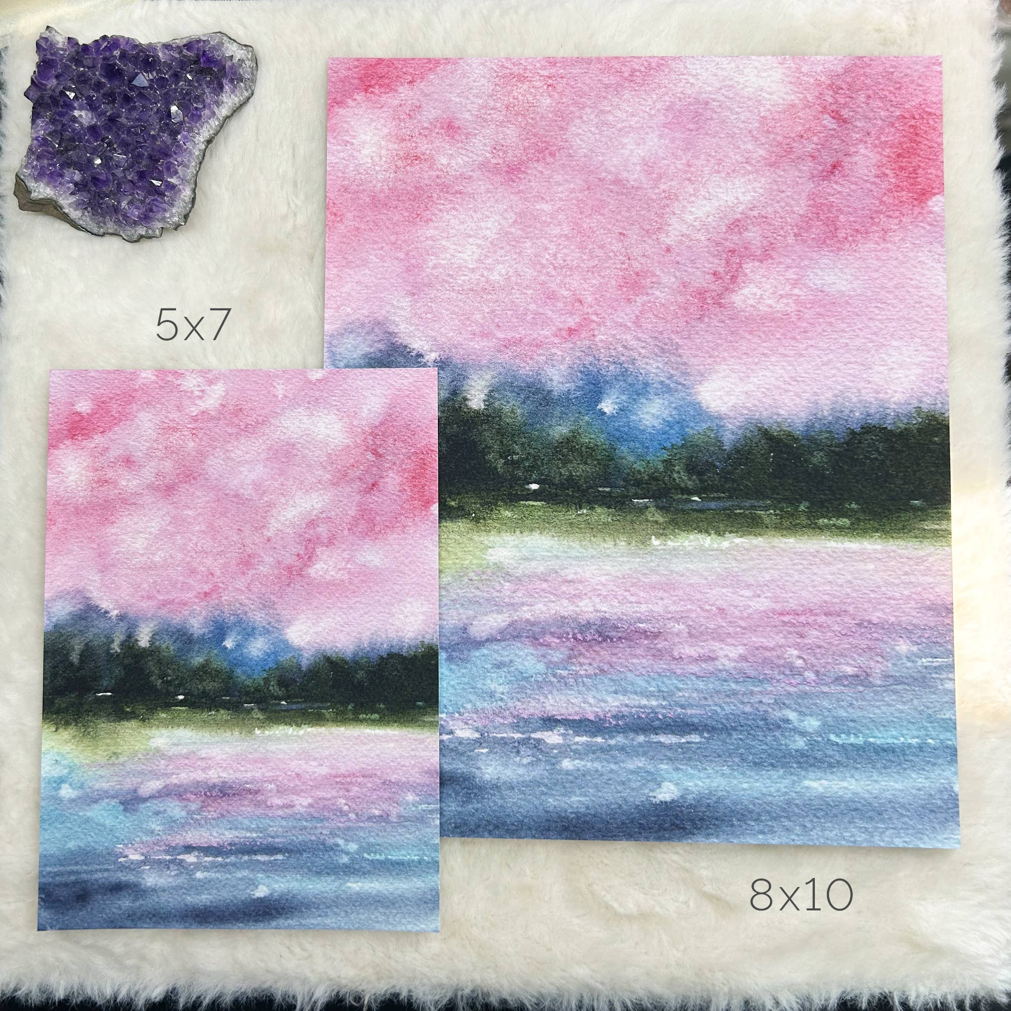 Green Artist Designs - Wholesale Art Print - Perfect Pink Sky Art Print2