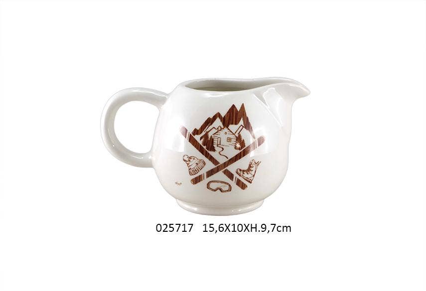 Faye - Wholesale Plant Pot - Milk Pot 'Mountain' 15.6 X 10 X H.9.7 cm0