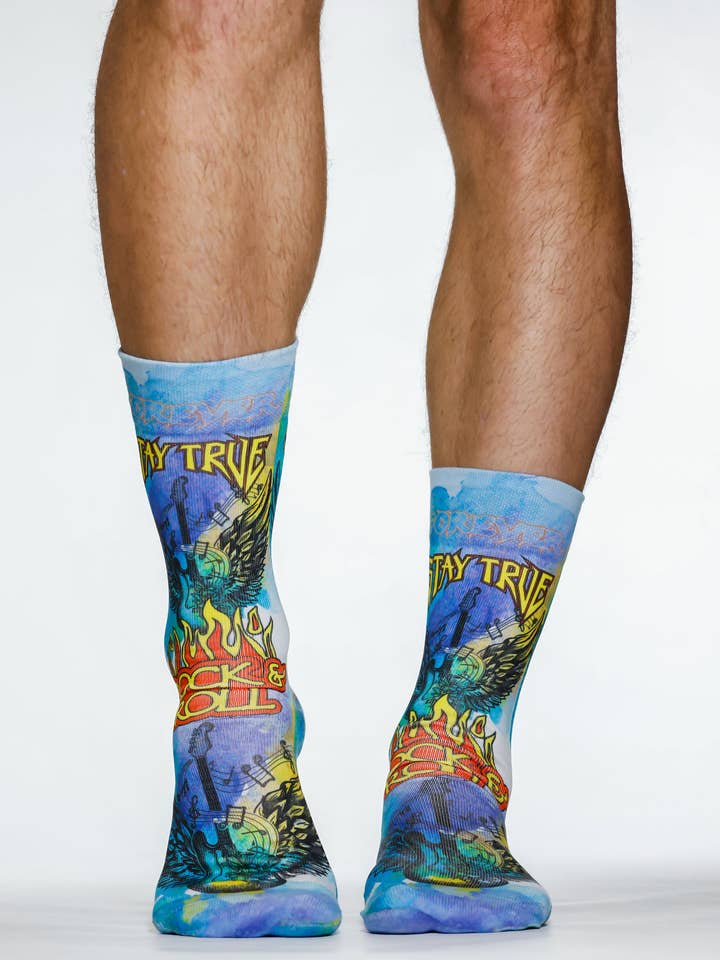 Stay True Man Sock for wholesale by Wigglesteps