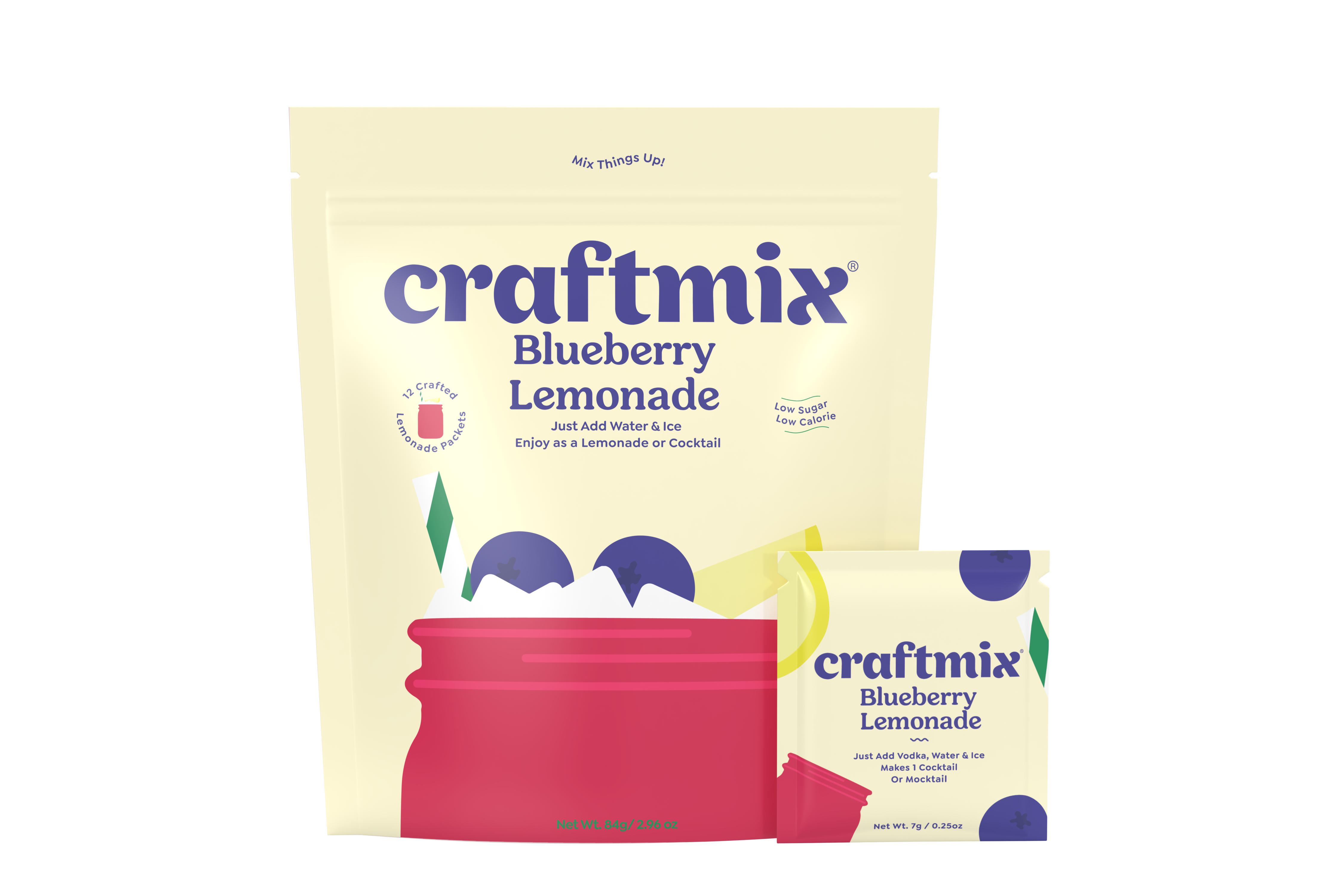 Craftmix - Vendita all'ingrosso Mix/sciroppo per cocktail - Craftmix Blueberry Lemonade e Mix per Cocktail - Confezione da 12 porzioni7