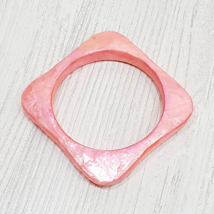 Capiz shell bracelet XL S0533 für den Großhandel von Gloria-Maris