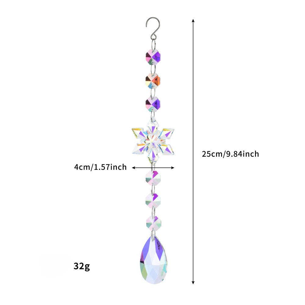 Dipped Shop - Wholesale Suncatcher - Snowflakes Crystal Holiday Home Hangings DP25A9322