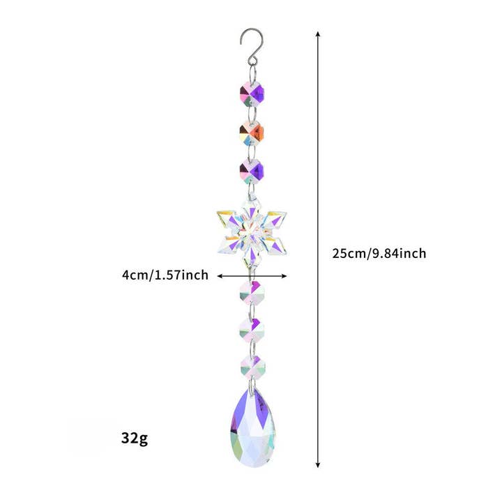 Dipped Shop - Wholesale Suncatcher - Snowflakes Crystal Holiday Home Hangings DP25A9322