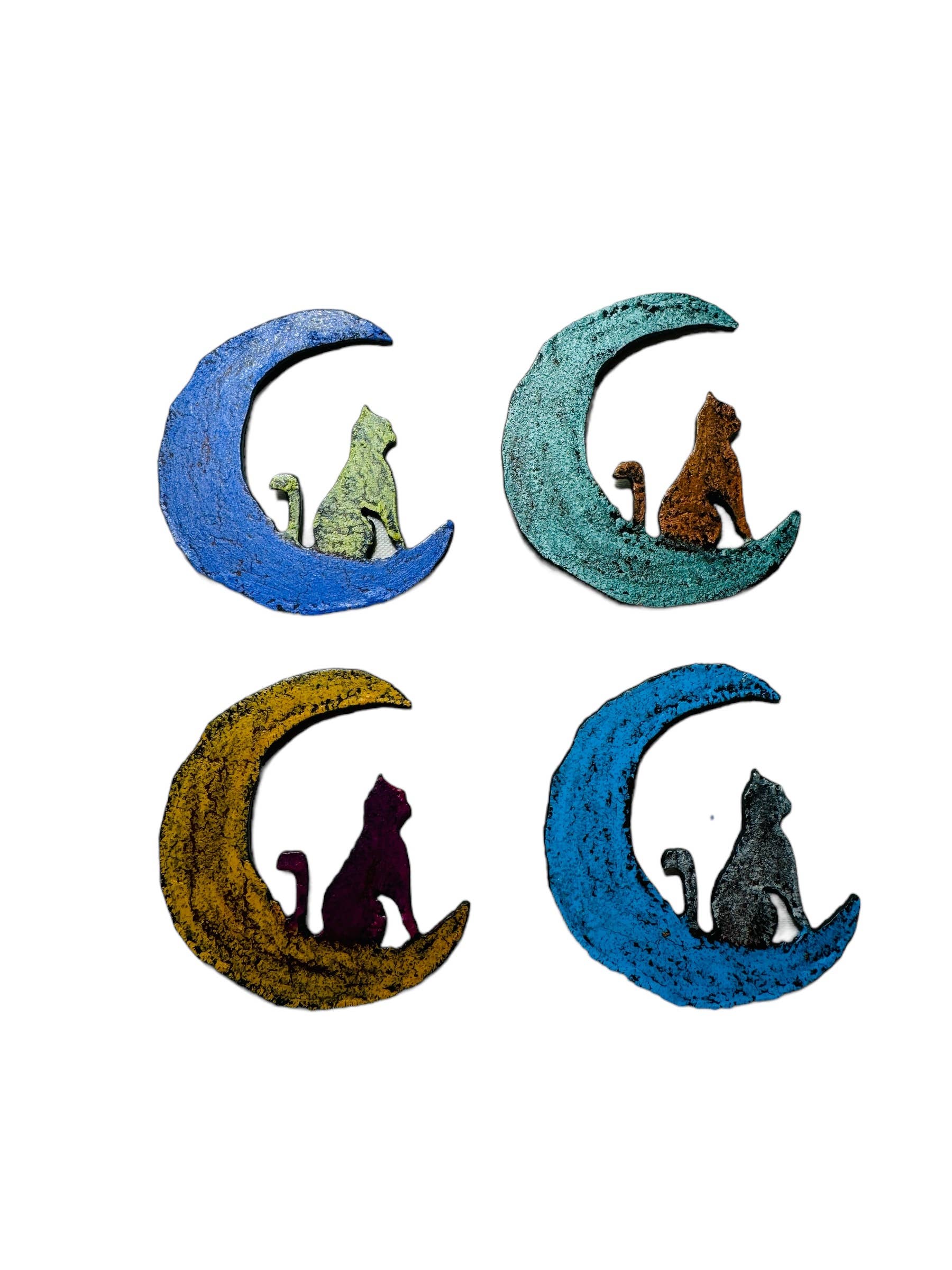 Whimsies - Wholesale Magnet - Moon cat magnet cute impulse sustainable hippie celestial2