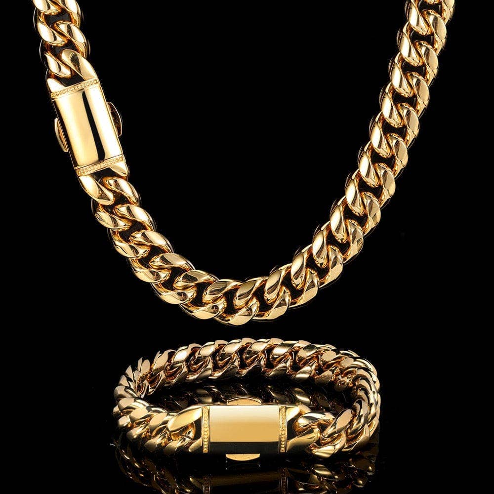ElevateWell - Wholesale Jewelry Set - Miami Cuban Link Chain2