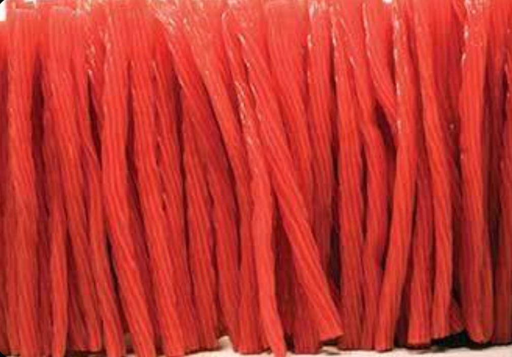 O'Shea's Candies Sweet Shop - Wholesale Licorice - Gourmet Licorice Cherry 🍒  1/2 Pound Bag- Thick Cut1