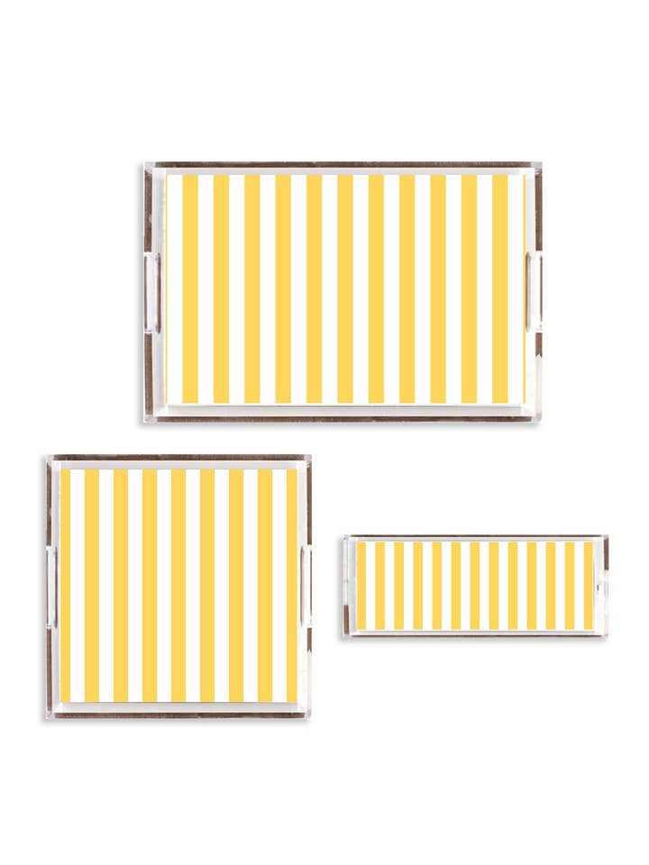 Retro Stripe Lucite Tray for wholesale by Katie Kime