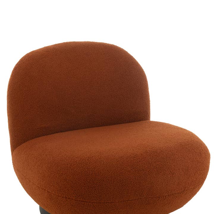 Chaise longue Neige Peuplier/Mousse Orange/Noir pour la vente par BOHORIA