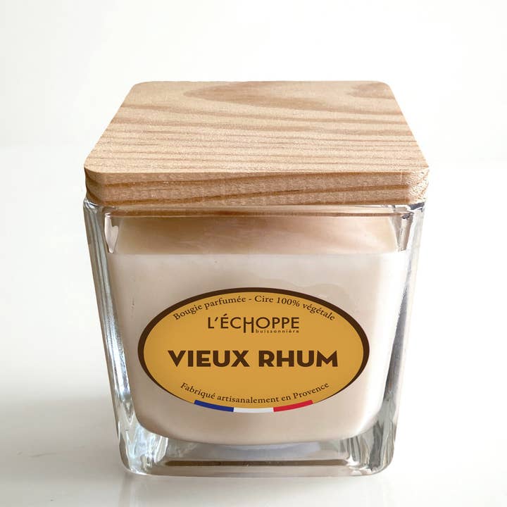 L'Échoppe Buissonnière - Wholesale Jar/Filled Candle - Old Rum - Scented Candle 190g1
